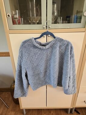 Zara Light Gray Plush Jacket
